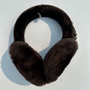 UGG Dark Brown Shearling Earmuffs